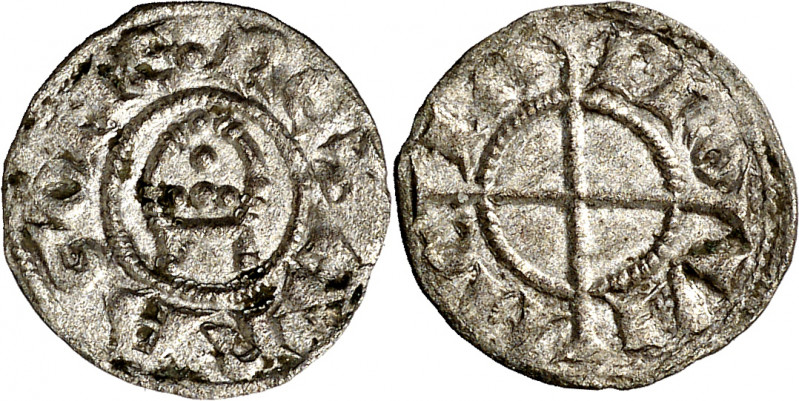 Alfons I (1162-1196). Provença. Òbol de la mitra. (Cru.V.S. 169) (Cru.Occitània ...