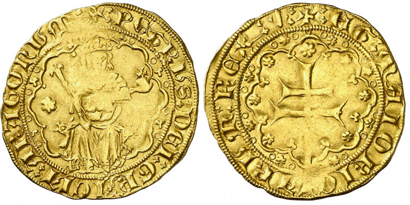 Pere III (1336/1343-1387). Mallorca. Ral d'or. (Cru.V.S. 430) (Cru.C.G. 2244). A...