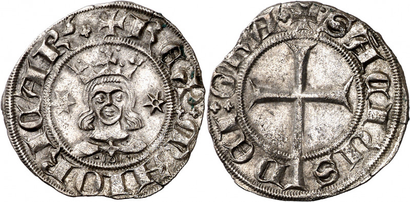 Sanç de Mallorca (1311-1324). Mallorca. Dobler. (Cru.V.S. 547) (Cru.C.G 2515b). ...