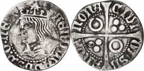 Ferran II (1479-1516). Barcelona. Croat. (Cru.V.S. 1139.1) (Cru.C.G. 3068). 2,60 g. MBC-/MBC.
