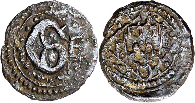(1490). Girona. Senyal. (Cru.L. 1555) (Cru.C.G. 3729). Muy rara y más así. 0,79 ...