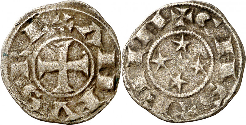 Alfonso VIII (1158-1214). Segovia, Toledo o Burgos. Dinero. (Imperatrix A8:21.2 ...