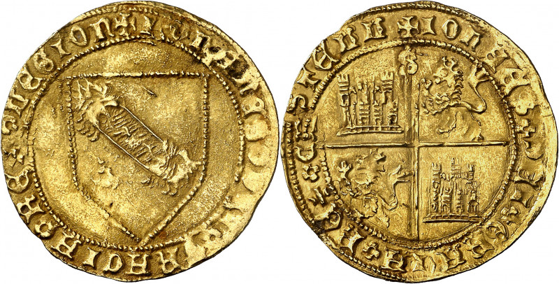 Juan II (1406-1454). Sevilla. Dobla de la banda. (AB. 617.1). Atractiva. 4,51 g....