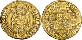 * Alemania. Palatinado. Luis III (1410-1436). 1 goldgulden. (Fr. 197a). Moneda exenta de pago de tasas de exportación. This coin is exempt from any ex...