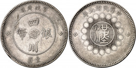 China. Szechuan. 1912. 1 dólar. (Kr. 456.1). Golpecitos. AG. 25,65 g. MBC.