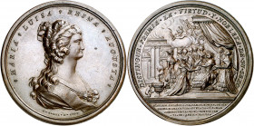 1793. Carlos IV. México. Fundación de la Orden de Damas Nobles de María Luisa. Medalla. (V. 181) (V.Q. 14152 var. metal) (Ruiz Trapero 291-292). Graba...