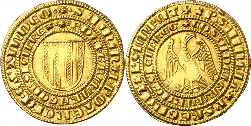 Pere II (1276-1285). Sicília. Agostar. (Cru.V.S. 324) (Cru.C.G. 2140) (MIR. 170)...