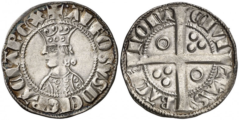 Alfons II (1285-1291). Barcelona. Croat. (Cru.V.S. 331) (Badia 19 var) (Cru.C.G....