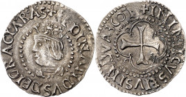 Ferran II (1479-1516). Sardenya (Càller). Ral. (Cru.V.S. 1276 y Cru.C.G. 3175 var, són una impronta de la V.Q. 6397) (MIR. 18 var) (Piras 92 var). Oxi...