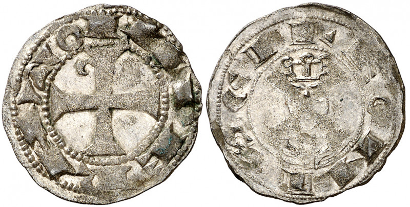 Alfonso VII (1126-1157). León. Dinero. (Imperatrix A7:54.12, mismo ejemplar) (AB...