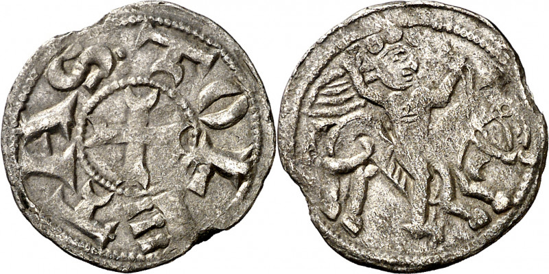 Fernando II (1157-1188). Taller indeterminado. Dinero. (Imperatrix F2:8.7 (50), ...