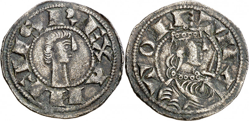 Fernando II (1157-1188). Toledo. Dinero. (Imperatrix F2:13.2.4, mismo ejemplar) ...