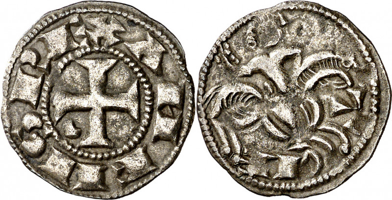 Alfonso VIII (1158-1214). Toledo. Dinero. (Imperatrix A8:7.6, mismo ejemplar) (A...