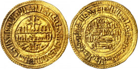 1229 de Safar (1191 d.C.). Alfonso VIII. Medina Toledo. Morabetino. (Imperatrix A8:23.9 (50), mismo ejemplar) (AB. 153.6) (V. 2028). Bella. Única cono...