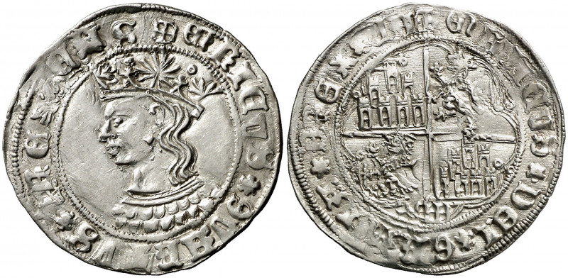 Enrique IV (1454-1474). Segovia. Real de busto. (AB. 691.2 var). Orla circular e...