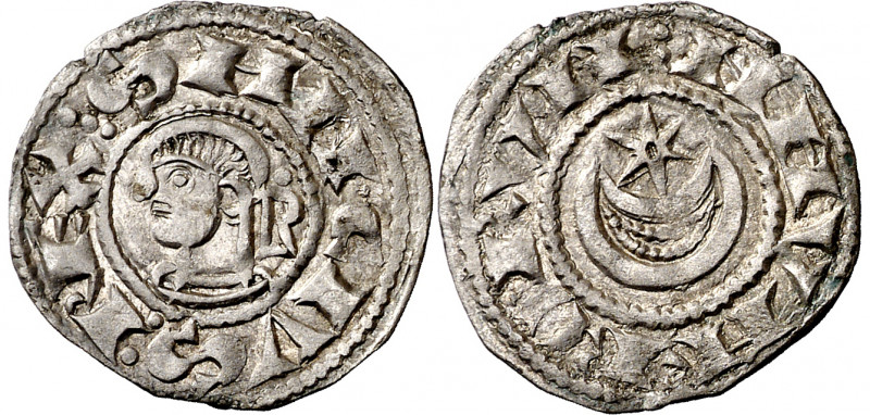 Sancho el Fuerte (1194-1234). Navarra. Dinero. (Cru.V.S. 224) (R.Ros 3.9.4 var1)...