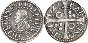 1626. Felipe IV. Barcelona. 1 croat. (AC. 658) (Cru.C.G. 4414). Bella. Rara así. 3,21 g. EBC.