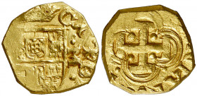 * (1690). Carlos II. MD (Madrid). M. 1 escudo. (AC. 825) (Tauler 89a, mismo ejemplar). Visible parte del nombre del rey, CARO. Bellísima. Brillo origi...
