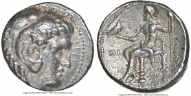 MACEDONIAN KINGDOM. Alexander III the Great (336-323 BC). AR tetradrachm (26mm, 17.15 gm, 10h). NGC XF 4/5 - 4/5. Posthumous issue of Babylon, under S...