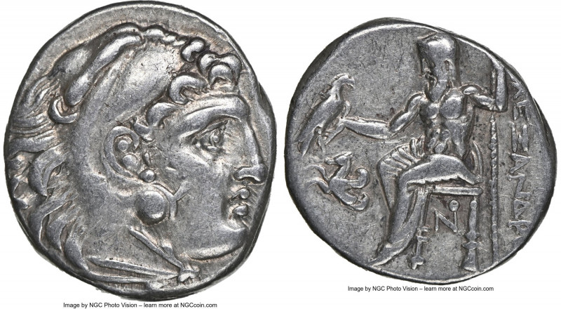 MACEDONIAN KINGDOM. Alexander III the Great (336-323 BC). AR drachm (17mm, 8h). ...