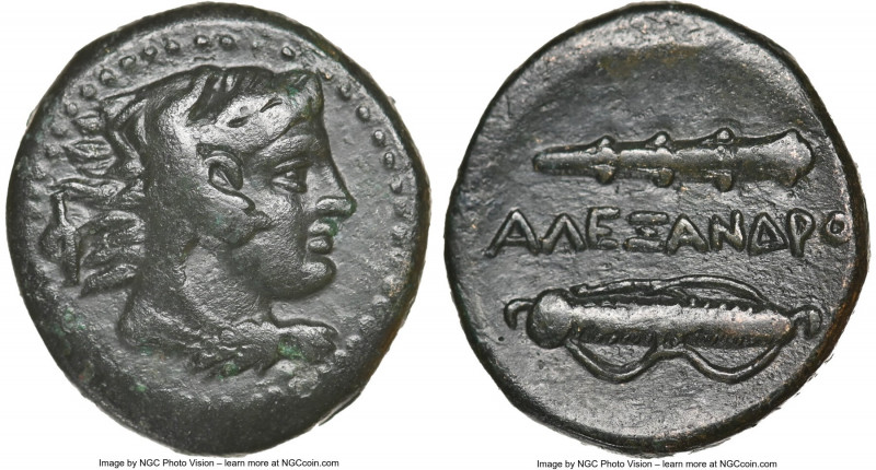 MACEDONIAN KINGDOM. Alexander III the Great (336-323 BC). AE unit (19mm, 6h). NG...