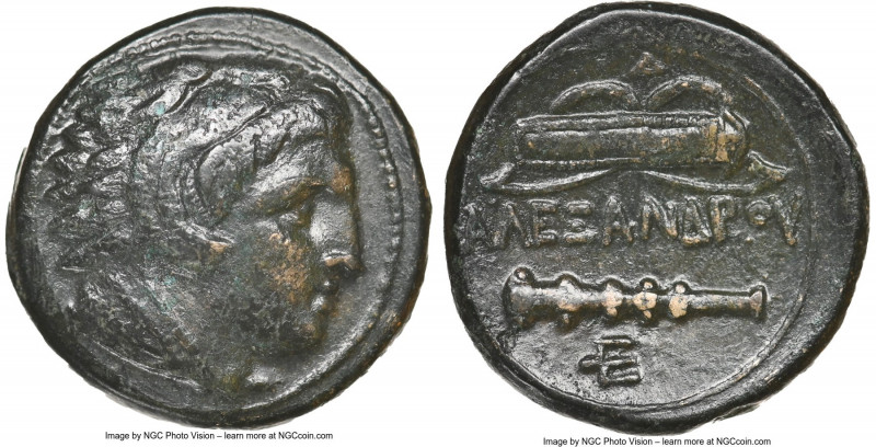MACEDONIAN KINGDOM. Alexander III the Great (336-323 BC). AE unit (19mm, 4h). NG...