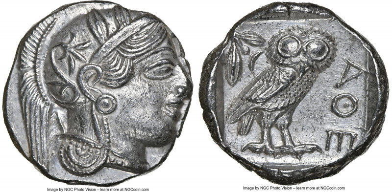 ATTICA. Athens. Ca. 440-404 BC. AR tetradrachm (25mm, 17.20 gm, 1h). NGC Choice ...