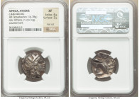 ATTICA. Athens. Ca. 440-404 BC. AR tetradrachm (23mm, 16.78 gm, 8h). NGC XF 4/5 - 2/5, test cut, countermark. Mid-mass coinage issue. Head of Athena r...