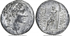 SELEUCID KINGDOM. Antiochus IV Epiphanes (175-164 BC). AR tetradrachm (32mm, 12h). NGC XF, brushed. Antioch on the Orontes, ca. 173/2-169/8 BC. Diadem...