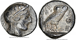 NEAR EAST OR EGYPT. Ca. 5th-4th Centuries BC. AR tetradrachm (24mm, 17.05 gm, 9h). NGC AU 5/5 - 4/5. Head of Athena right, wearing crested Attic helme...