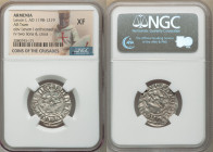 Cilician Armenia. Levon I 4-Piece Lot of Certified Trams ND (AD 1198-1219) XF NGC, 22mm. Levon I enthroned / Two lions and cross. Sold as is, no retur...