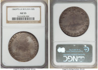 Republic 8 Soles 1840 PTS-LR AU55 NGC, Potosi mint, KM97.

HID09801242017

© 2022 Heritage Auctions | All Rights Reserved