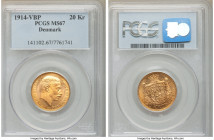 Christian X gold 20 Kroner 1914 (h)-VBP MS67 PCGS, Copenhagen mint, KM817.1.

HID09801242017

© 2022 Heritage Auctions | All Rights Reserved