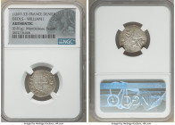 Deols. William I 4-Piece Lot of Certified Deniers ND (1207-1233) Authentic NGC, Weights range from 0.80-0.93gm. Sold as is, no returns. Ex. Montlebeau...