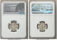 Abbey of Saint-Martial 4-Piece Lot of Certified Assorted Deniers ND (1100-1245) Authentic NGC, Limoges mint, PdA-2295. Weights range from 0.72-0.80gm....