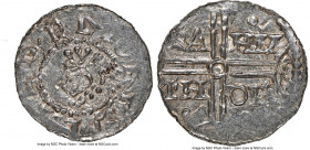 Emden. Herman von Kalvelage Denar ND (1020-1051) MS63 NGC, Counts of Hamburg mint, Dannenburg-772. 0.56gm. Head right (mounted upside down in holder) ...