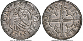 Kings of All England. Cnut (1016-1035) Penny ND (1017-1023) MS65 NGC, Lincoln mint, Crinan as moneyer, Quatrefoil type, S-1157. 0.82gm. 

HID0980124...