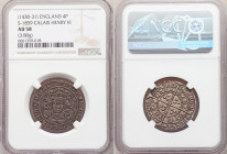 Henry VI (1st Reign, 1422-1461) Groat ND (1430-1431) AU58 NGC, Calais mint, Pierced cross mm, Rosette-mascle issue, S-1859. 3.80gm. 

HID09801242017...