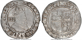 James I Shilling ND (1605-1606) AU Details (Cleaned) NGC, Tower mint, rose mm, Second coinage, Fourth bust, S-2655. 5.82gm. Mislabeled as Charles I (1...