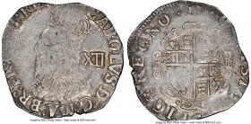 Charles I Shilling ND (1636-1638) AU58 NGC, Tower mint (under Charles I), Tun mm, S-2791. 6.31gm. 

HID09801242017

© 2022 Heritage Auctions | All...