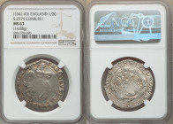 Charles I 1/2 Crown ND (1641-1643) MS63 NGC, Tower mint (under Parliament), Triangle-in-circle mm, S-2775. 14.88gm. 

HID09801242017

© 2022 Herit...