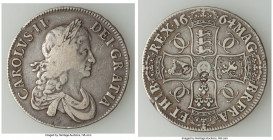 Charles II "CC" Counterstamped Crown 1664 Good VF, KM422.1, S-3355. 38.1mm. 29.31gm. 

HID09801242017

© 2022 Heritage Auctions | All Rights Reser...