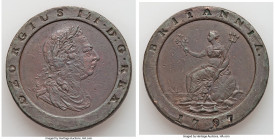 George III "Cartwheel" 2 Pence 1797-SOHO XF (Corrosion), Soho mint, KM619, S-3776. 40.8mm. 55.30gm. 

HID09801242017

© 2022 Heritage Auctions | A...