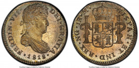 Ferdinand VII Real 1818 NG-M MS64+ PCGS, Nueva Guatemala mint, KM66. Gold and brown toned over lustrous fields. 

HID09801242017

© 2022 Heritage ...