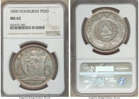 Republic Peso 1890 MS62 NGC, Tegucigalpa mint, KM52.

HID09801242017

© 2022 Heritage Auctions | All Rights Reserved