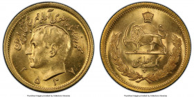 Muhammad Reza Pahlavi gold Pahlavi MS 2537 (1978) MS64 PCGS, Tehran mint, KM1200. AGW 0.2354 oz. 

HID09801242017

© 2022 Heritage Auctions | All ...