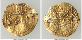 Ottoman Empire. Selim III gold 1/4 Sultani AH 1221 (AD 1806/1807) VF (Bent, Holed), Jaza'ir mint (in Algeria), KM49, Pere-Unl., UBK-pg. 209 (RRRR). 16...