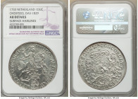 Overijssel. Provincial Ducaton (Silver Rider) 1733-Crane AU Details (Surface Hairlines) NGC, KM80. Dav - 1829 Frosted and untoned surface. 

HID0980...