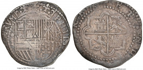 Philip II Cob Real ND (1577-1588) P-D XF Details (Bent) NGC, Lima mint, Cal-487. 3.21gm. 

HID09801242017

© 2022 Heritage Auctions | All Rights R...