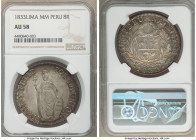 Republic 8 Reales 1833 LM-MM AU58 NGC, Lima mint, KM142.3.

HID09801242017

© 2022 Heritage Auctions | All Rights Reserved